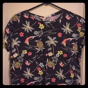 Hawaiian Print Tee